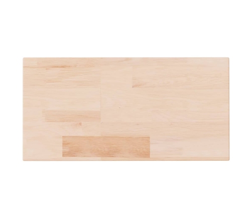 vidaXL Tabla de estantería madera maciza roble sin tratar 40x20x2,5 cm