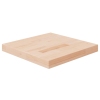 Tablero de mesa cuadrada madera de roble sin tratar 40x40x4 cm