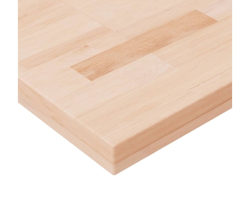 Tablero de mesa cuadrada madera de roble sin tratar 40x40x4 cm