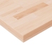 Tablero de mesa cuadrada madera de roble sin tratar 40x40x4 cm