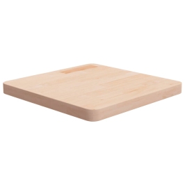 Tablero de mesa cuadrada madera roble sin tratar 50x50x4 cm