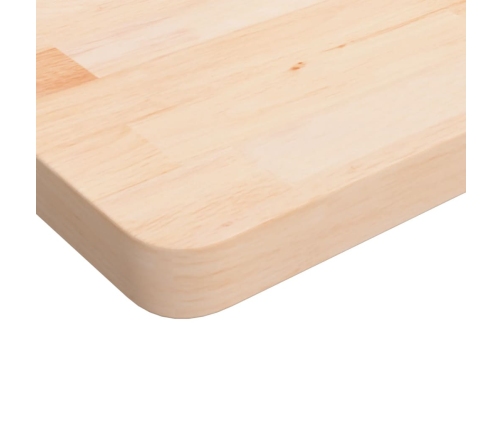 Tablero de mesa cuadrada madera roble sin tratar 50x50x4 cm