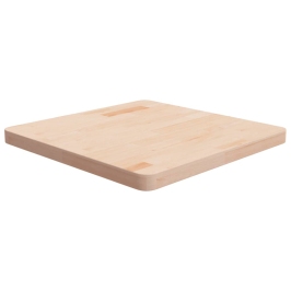 Tablero de mesa cuadrada madera de roble sin tratar 60x60x4 cm