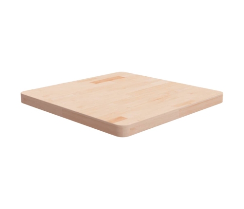 Tablero de mesa cuadrada madera de roble sin tratar 60x60x4 cm