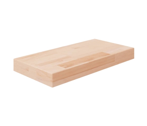 Tabla de estantería madera maciza roble sin tratar 40x20x4 cm