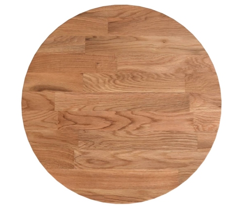 Tablero de mesa redonda madera de roble marrón claro Ø30x1,5 cm