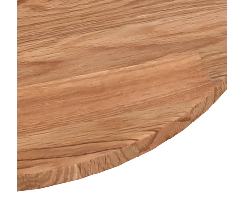 Tablero de mesa redonda madera de roble marrón claro Ø30x1,5 cm