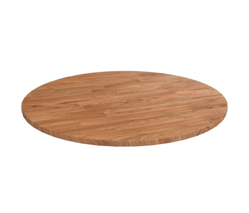 Tablero de mesa redonda madera roble marrón claro Ø50x1,5 cm