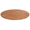 Tablero de mesa redonda madera de roble marrón claro Ø60x1,5 cm