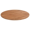 Tablero de mesa redonda madera de roble marrón claro Ø70x1,5 cm