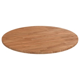 Tablero de mesa redonda madera de roble marrón claro Ø70x1,5 cm