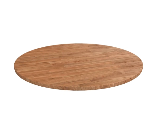 Tablero de mesa redonda madera de roble marrón claro Ø70x1,5 cm