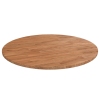 Tablero de mesa redonda madera de roble marrón claro Ø80x1,5 cm