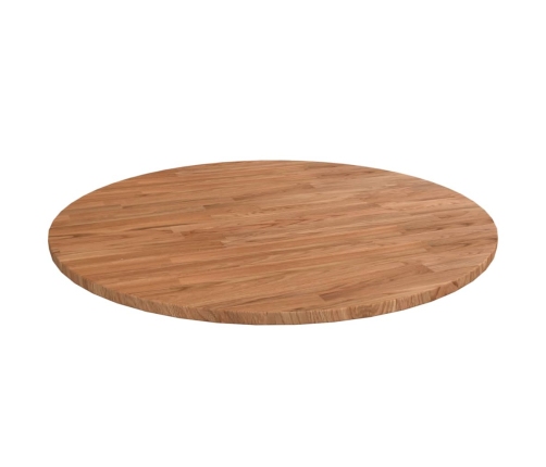 Tablero de mesa redonda madera de roble marrón claro Ø80x1,5 cm