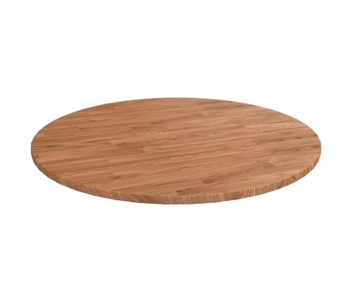 Tablero de mesa redonda madera de roble marrón claro Ø90x1,5 cm