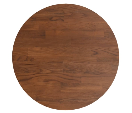 Tablero de mesa redonda madera de roble marrón oscuro Ø30x1,5cm