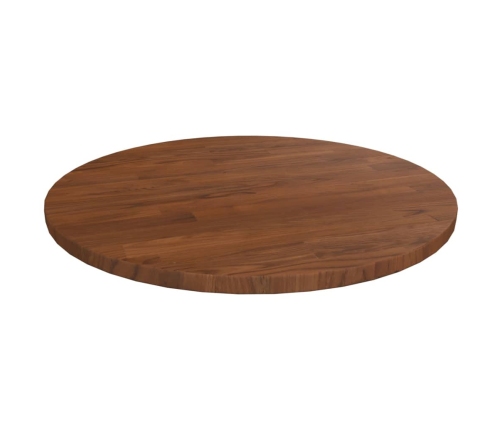 Tablero de mesa redonda madera de roble marrón oscuro Ø40x1,5cm