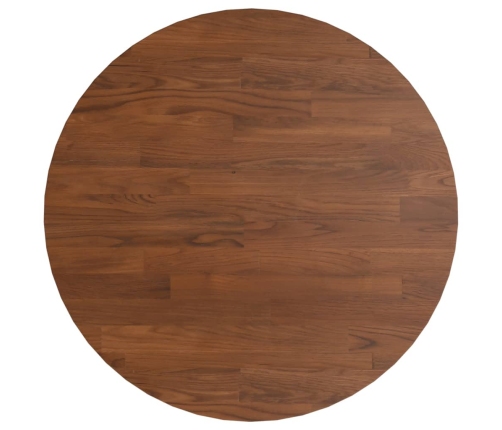 Tablero de mesa redonda madera de roble marrón oscuro Ø40x1,5cm