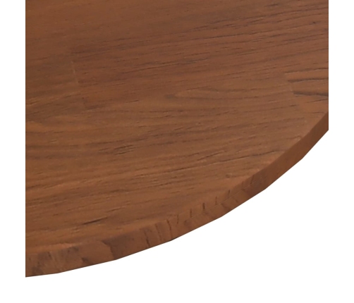 Tablero de mesa redonda madera de roble marrón oscuro Ø40x1,5cm