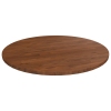 Tablero de mesa redonda madera de roble marrón oscuro Ø50x1,5cm