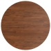 Tablero de mesa redonda madera de roble marrón oscuro Ø50x1,5cm