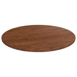 Tablero de mesa redonda madera de roble marrón oscuro Ø60x1,5cm