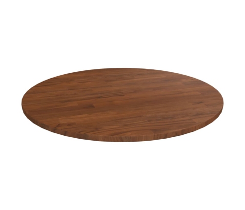 Tablero de mesa redonda madera de roble marrón oscuro Ø60x1,5cm