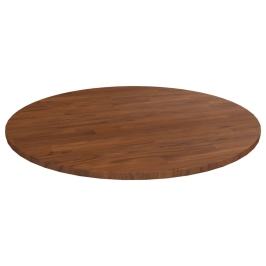 Tablero de mesa redonda madera de roble marrón oscuro Ø70x1,5cm