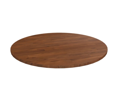 Tablero de mesa redonda madera de roble marrón oscuro Ø70x1,5cm