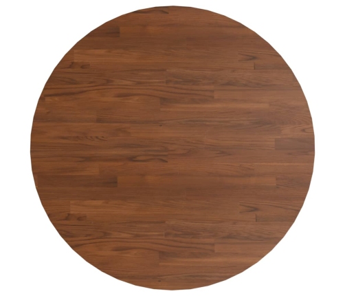 Tablero de mesa redonda madera de roble marrón oscuro Ø90x1,5cm