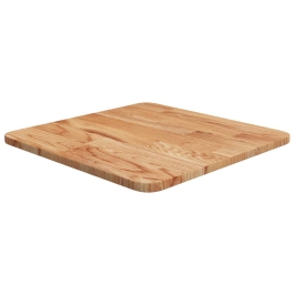 Tablero de mesa cuadrado madera roble marrón claro 40x40x1,5 cm