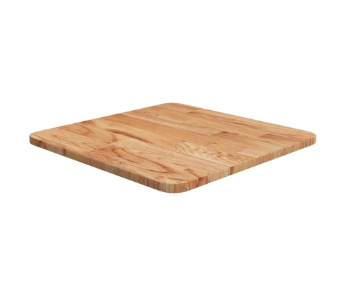 Tablero de mesa cuadrado madera roble marrón claro 40x40x1,5 cm