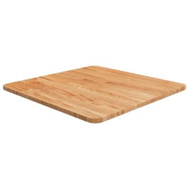 Tablero de mesa cuadrado madera roble marrón claro 50x50x1,5 cm