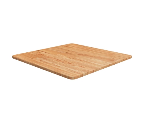 Tablero de mesa cuadrado madera roble marrón claro 60x60x1,5 cm