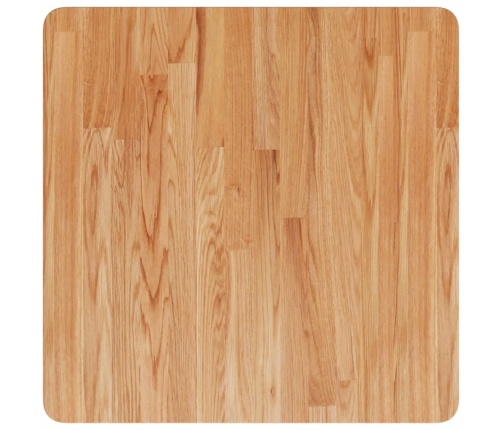 Tablero de mesa cuadrado madera roble marrón claro 60x60x1,5 cm