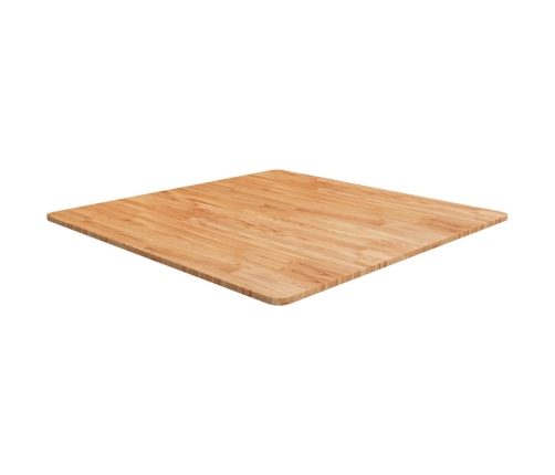 Tablero de mesa cuadrado madera roble marrón claro 90x90x1,5 cm