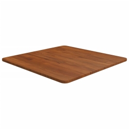 Tablero de mesa cuadrada madera roble marrón oscuro 60x60x1,5cm