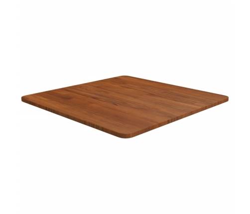 Tablero de mesa cuadrada madera roble marrón oscuro 60x60x1,5cm