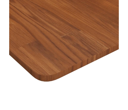 Tablero de mesa cuadrada madera roble marrón oscuro 60x60x1,5cm