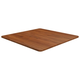 Tablero de mesa cuadrada madera roble marrón oscuro 70x70x1,5cm