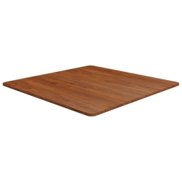 Tablero de mesa cuadrada madera roble marrón oscuro 80x80x1,5cm