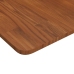 Tablero de mesa cuadrada madera roble marrón oscuro 80x80x1,5cm