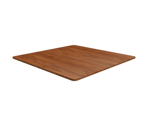 Tablero de mesa cuadrada madera roble marrón oscuro 90x90x1,5cm