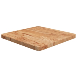 Tablero de mesa cuadrada madera roble marrón claro 40x40x2,5 cm