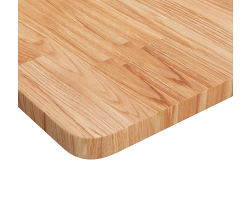 Tablero de mesa cuadrada madera roble marrón claro 40x40x2,5 cm