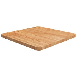 Tablero de mesa cuadrada madera roble marrón claro 50x50x2,5 cm