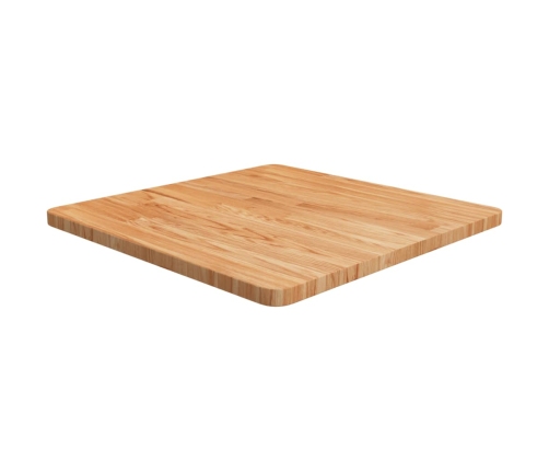 Tablero de mesa cuadrada madera roble marrón claro 60x60x2,5 cm