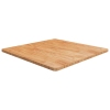 Tablero de mesa cuadrada madera roble marrón claro 80x80x2,5 cm