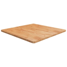 Tablero de mesa cuadrada madera roble marrón claro 80x80x2,5 cm