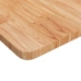 Tablero de mesa cuadrada madera roble marrón claro 80x80x2,5 cm